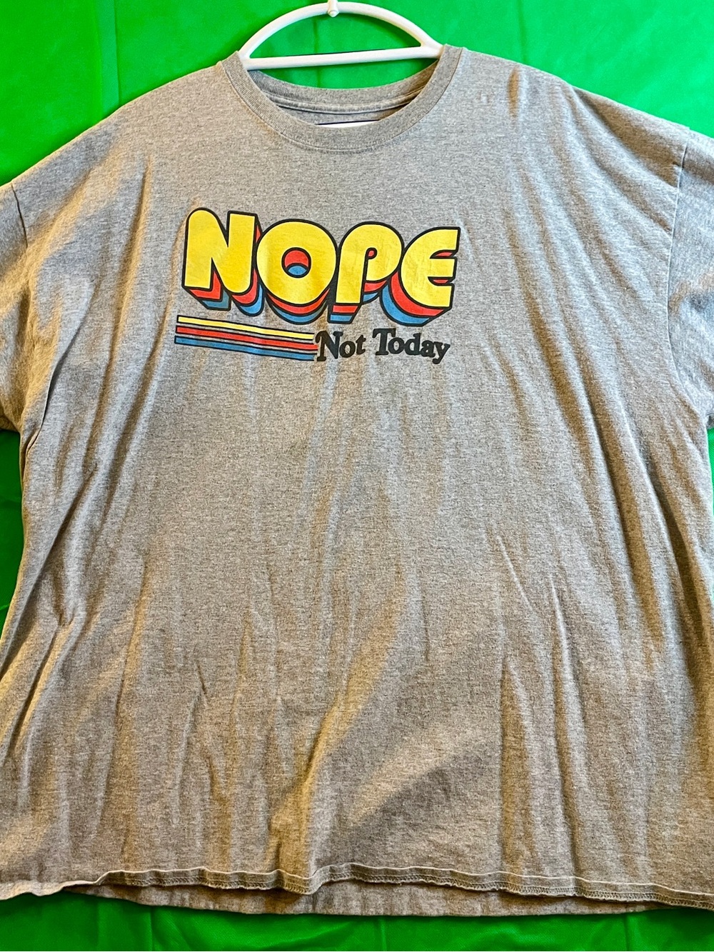 Not Today 'NOPE' Graphic Tee - Gray